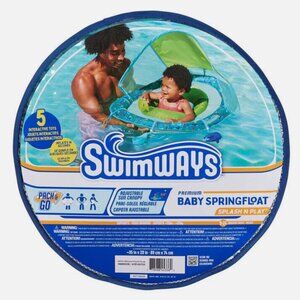 NEW SwimWays Canopy 9-24M 33Lbs Baby Splash N Play Pool Summer Toys Spring Float